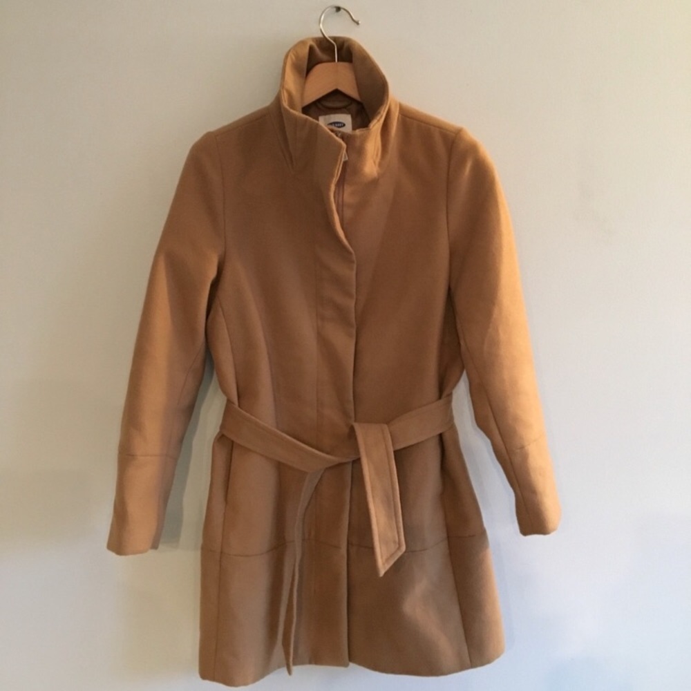 Trendy camel tan coat